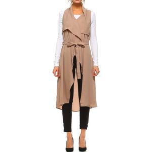 NWT Long Sleeveless Duster